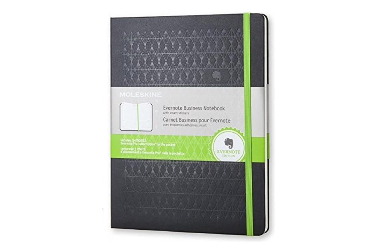 Moleskine Evernote Smart Business Notebook Ruled XL Black 